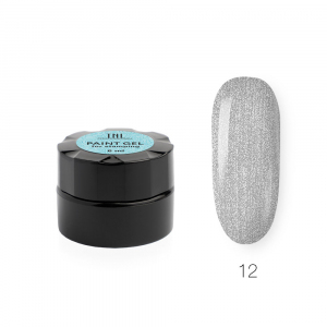 Гель-краска для стемпинга TNL №12 серебрянная, 6 мл.