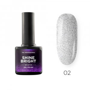 TNL Гель-лак Shine bright №02 - Голографический космос, 10 мл.