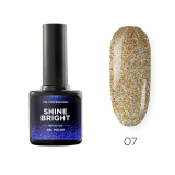 TNL Гель-лак Shine bright №07 - Золотой блеск, 10 мл.