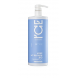 ICE Keep My Blonde Тонирующий шампунь для светлых волос, 1000 мл.