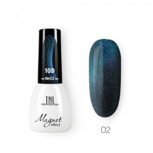 TNL Гель-лак Кошачий глаз 10D №02 синий гранат, 7 мл.