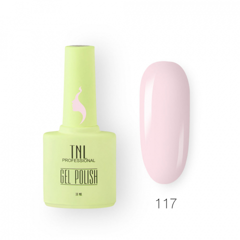 TNL Гель-лак 8 Чувств №117 розовый крем, 10 мл.