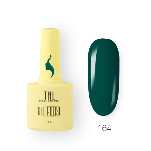 TNL Гель-лак 8 Чувств №164 насыщенно-зеленый, 10 мл.