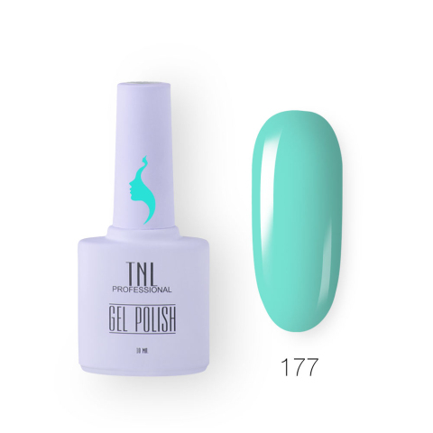 TNL Гель-лак 8 Чувств №177 голубая лагуна, 10 мл.