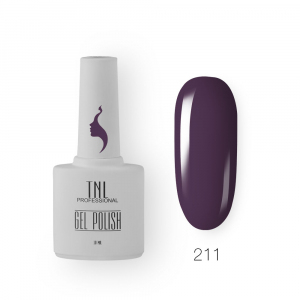 TNL Гель-лак 8 Чувств №211 пурпурное сердце, 10 мл.