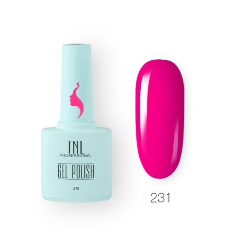TNL Гель-лак 8 Чувств №231 малиновый джем, 10 мл.
