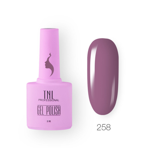 TNL Гель-лак 8 Чувств №258 пыльная лаванда, 10 мл.