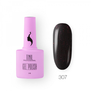 TNL Гель-лак 8 Чувств №307 бордовая роза, 10 мл.