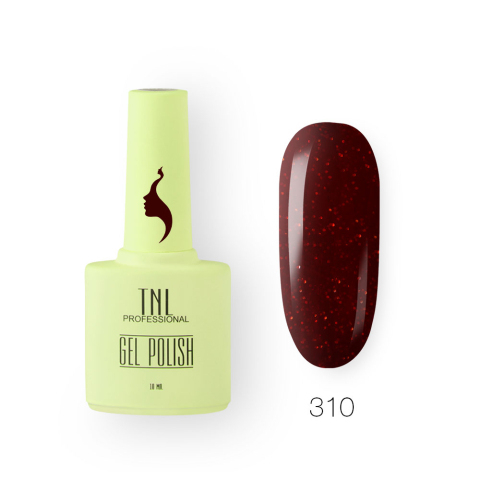 TNL Гель-лак 8 Чувств №310 сияющие ягоды, 10 мл.