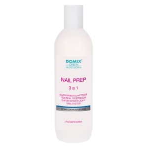 DGP Обезжириватель ногтевой пластины, средство для снятия липкого слоя и лака 3 в 1 Nail Prep, 500 мл.