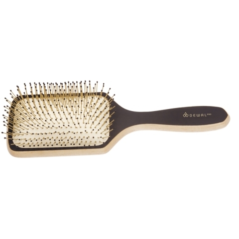 BRB-500 DEWAL Щетка массажная прямоугольная, деревянная, большая, нейлоновый штифт, 13 рядов