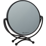 MR-320 black DEWAL Зеркало в черной оправе 18,5*19 см.