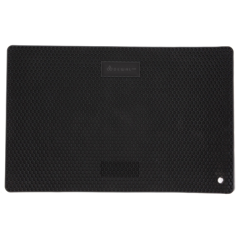 НS-459 DEWAL Коврик для инструментов силиконовый, черный, 39*25*0,7 см.