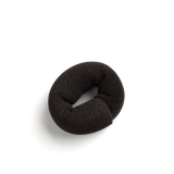 TNL Бублик для волос 80 мм, черный, каркасный