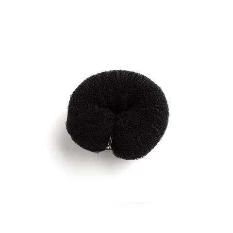 TNL Валик для прически, черный, на клепке, нейлон