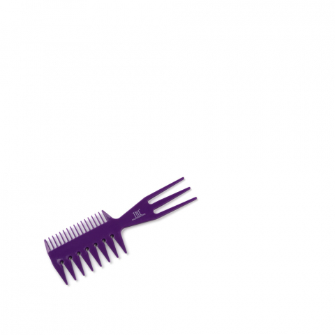 TNL Расческа для мелирования комбинированная, двухсторонняя, 152 мм, фиолетовая