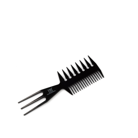 TNL Расческа для мелирования комбинированная, двухсторонняя, 205 мм, черная