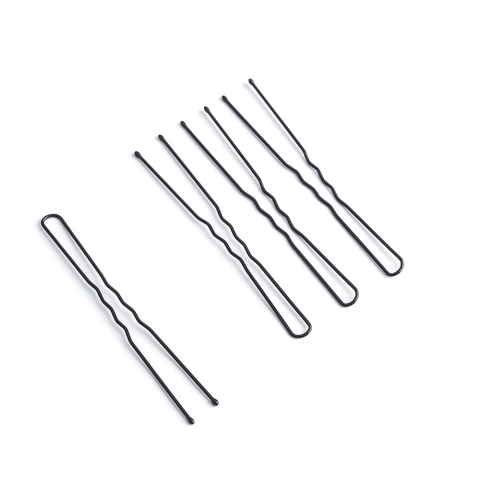 TNL Шпильки для волос, черные, 76 мм, 60 шт.