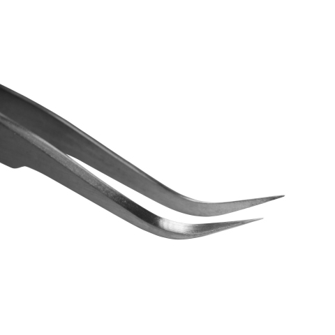NN TL-03 Пинцет для наращивания ресниц, 120 мм, изогнутый