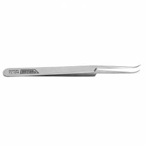 NN TL-04 Пинцет для наращивания ресниц, 125 мм, изогнутый