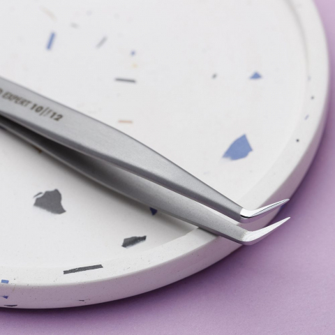 ТЕ-10/12 STALEKS Пинцет для бровей изогнутый