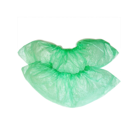 БИНОВИ Бахилы одноразовые п/э зеленые 1/50 пар.