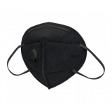 БИНОВИ Маска 6-ти слойная, респираторная с клапаном, с угольным фильтром, 1/5 шт.