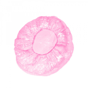 БИНОВИ Шапочка для душа, п/э, ярко-розовая 1/50 шт.