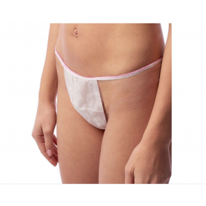 БИНОВИ Трусики Танго, женские, одноразовые, белые 1/100 шт.