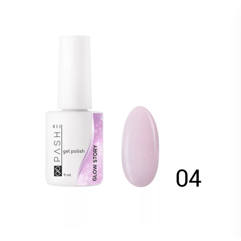 Гель-лак PASHE Glow Story №04 - розовое сияние, 9 мл.