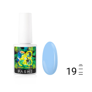 Гель-лак PASHE Neon Jungle №19 - Небесный, 9 мл.