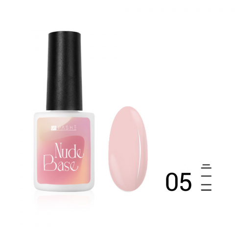 Цветная база PASHE Nude base №05 - зефирное молоко, 9 мл.