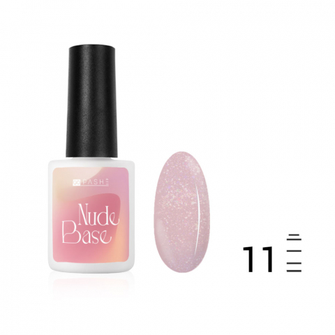 Цветная база PASHE Nude base №11 - цветущая сакура, 9 мл.