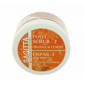 70097 Скраб для ног апельсин+лимон, 200 мл.