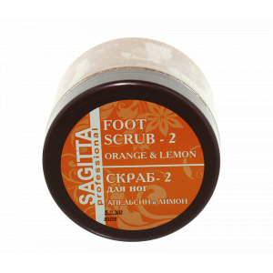 70098 Скраб для ног апельсин+лимон, 400 мл.