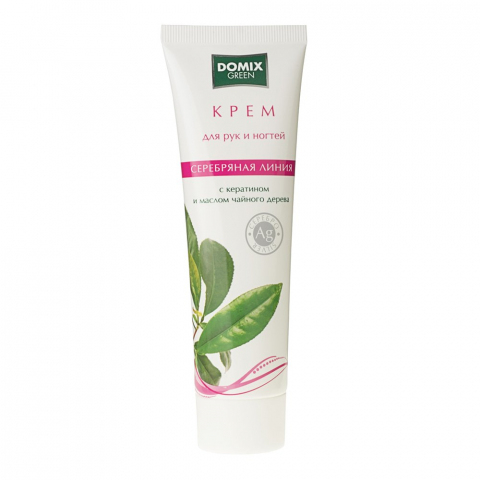 DGP Крем для рук и ногтей с кератином, маслом чайного дерева, 100 мл.