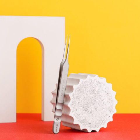 ТЕ-40/10 Пинцет профессиональный для ресниц EXPERT прямой