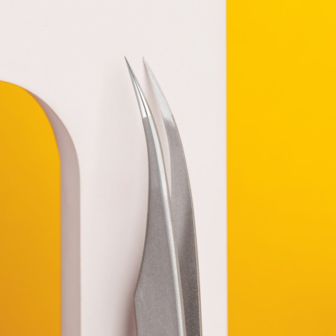 ТЕ-40/11 Пинцет профессиональный для ресниц EXPERT изогнутый