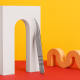 ТЕ-40/11 Пинцет профессиональный для ресниц EXPERT изогнутый