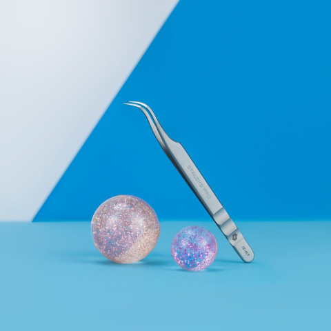 ТЕ-41/1 Пинцет профессиональный для ресниц EXPERT изогнутый