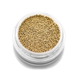 Бульонки металлические - золото - 0,8 мм, 7 гр.