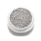 Бульонки металлические - серебро - 0,8 мм, 7 гр. 