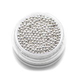 Бульонки металлические - серебро - 1,5 мм, 7 гр.