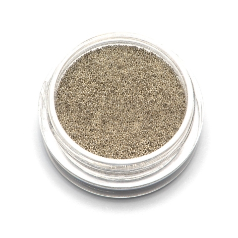 Бульонки супер мелкие - серебро - 0,2 мм, 3 гр.