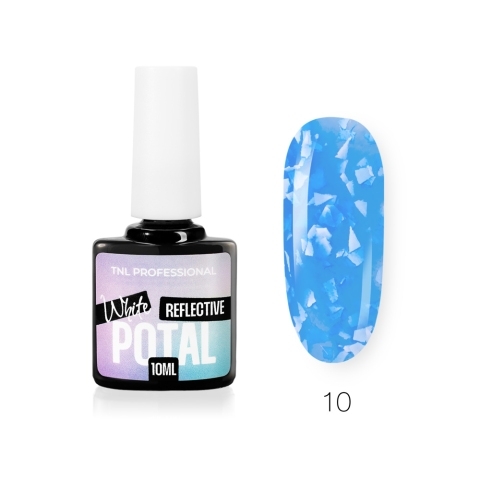 TNL Гель-лак White Potal №10 Нежно-синий, 10 мл.