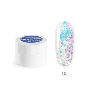 Гель для дизайна TNL Firework № 02 Прозрачный залп, 6 мл.