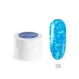 Гель для дизайна TNL Firework № 03 Голубой залп, 6 мл.