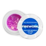 Гель для дизайна TNL Firework № 04 Розовый залп, 6 мл.