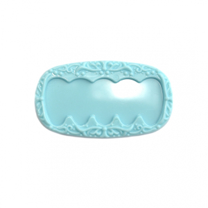 G34-04 Рамочка под типсы овальная - Голубая