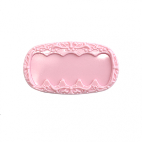 G34-03 Рамочка под типсы овальная - Розовая